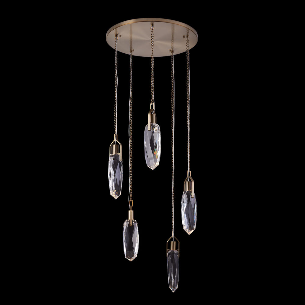 DIAMANTE 5 DROP PENDANT