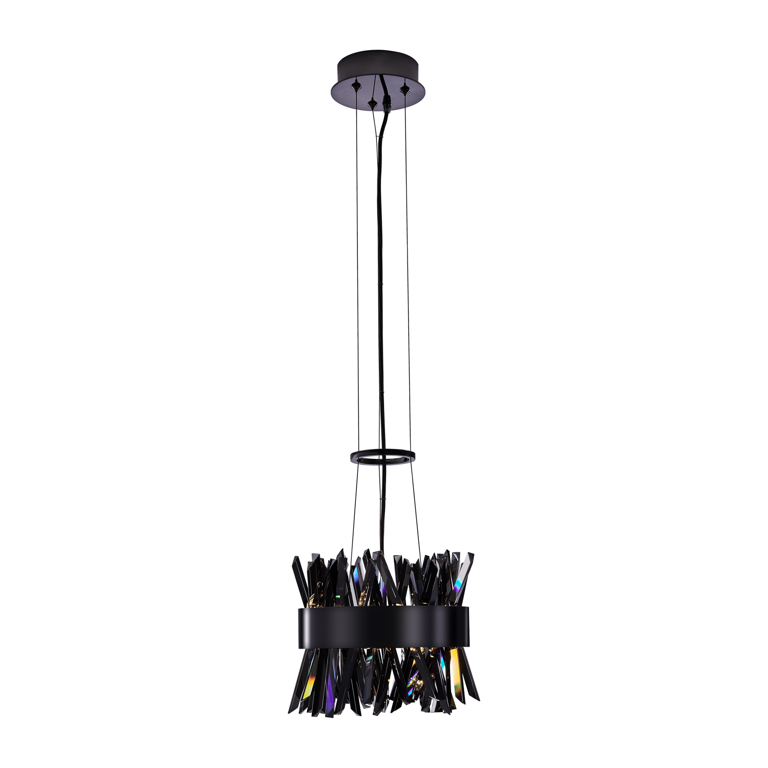 Glacier 10-in (26-watt) LED Black Nickel Pendant - Image 3