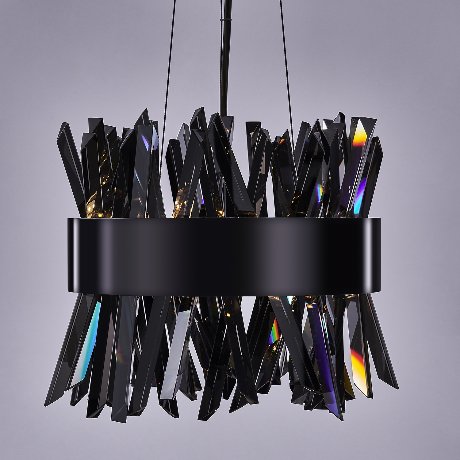 Glacier 10-in (26-watt) LED Black Nickel Pendant - Image 10