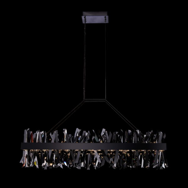 Glacier 48-in (108-watt) LED Black Nickel Linear Pendant