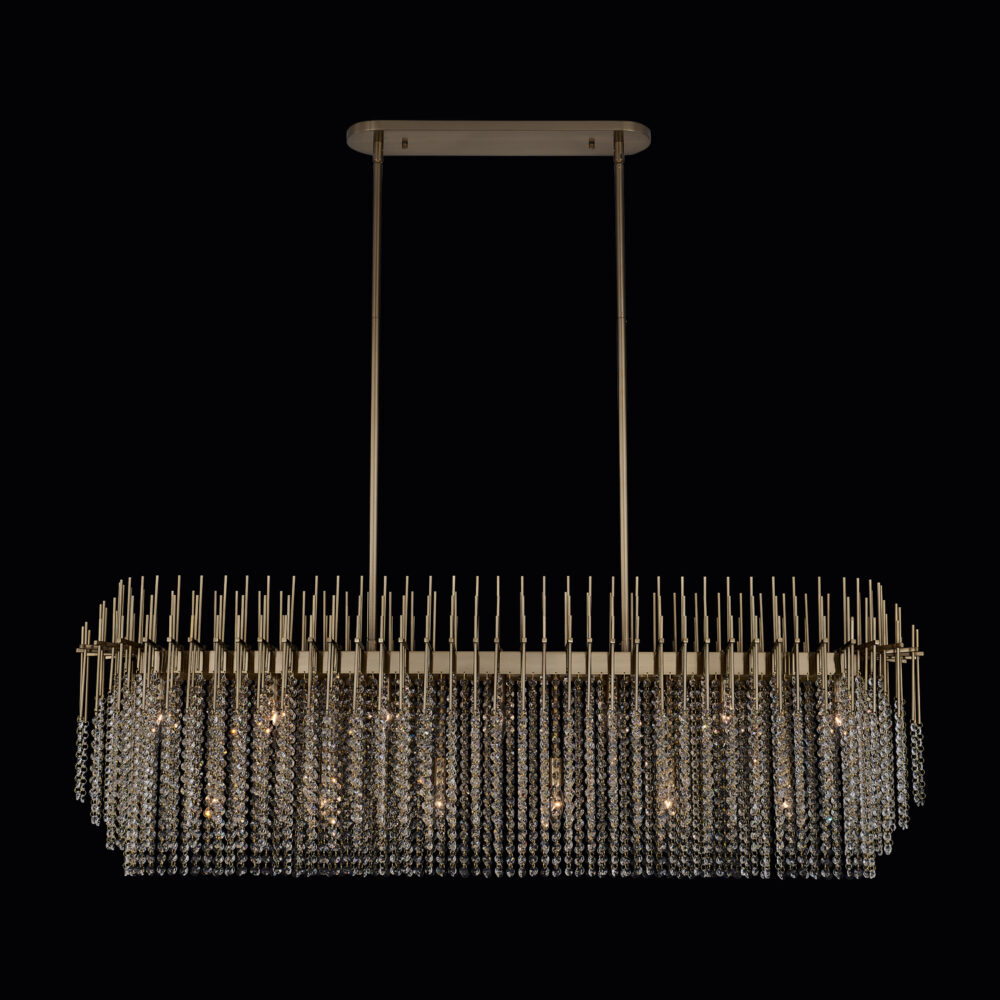 Estrella 60-in 13 Light (40-watt) Brushed Champagene Gold Linear Pendant